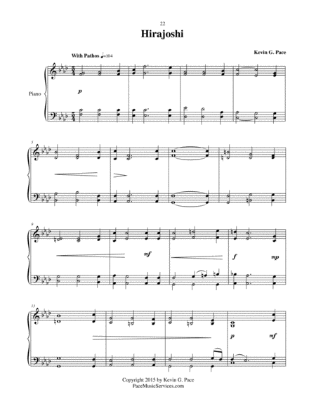 Hirajoshi Advanced Piano Solo Page 2