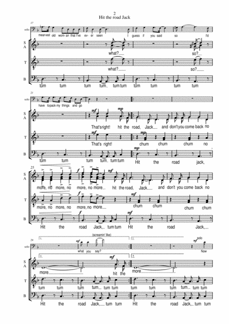 Hit The Road Jack Satb Page 2