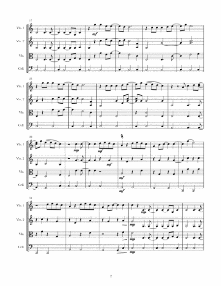 Ho Hey For String Quartet Page 2