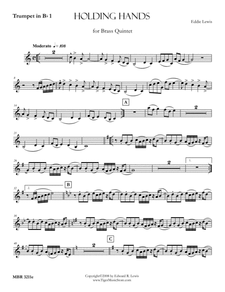 Holding Hands For Brass Quintet By Eddie Lewis Page 2