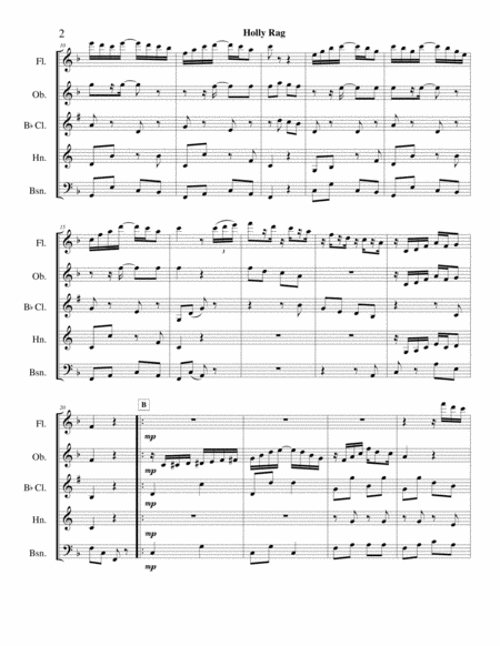 Holly Rag R Litzenberger Woodwind Quintet Page 2