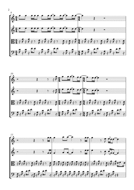 Holocene String Quartet Score And Parts Page 2