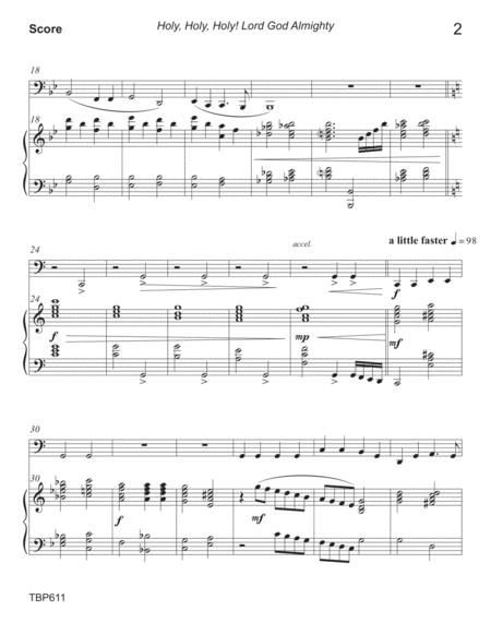 Holy Holy Holy Tuba Solo With Piano Accompaniment Page 2