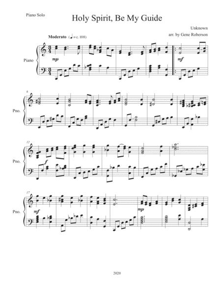 Holy Spirit Be My Guide Piano Solo Page 2