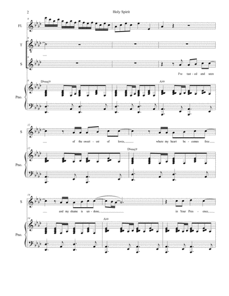 Holy Spirit Duet For Soprano And Tenor Solos Page 2
