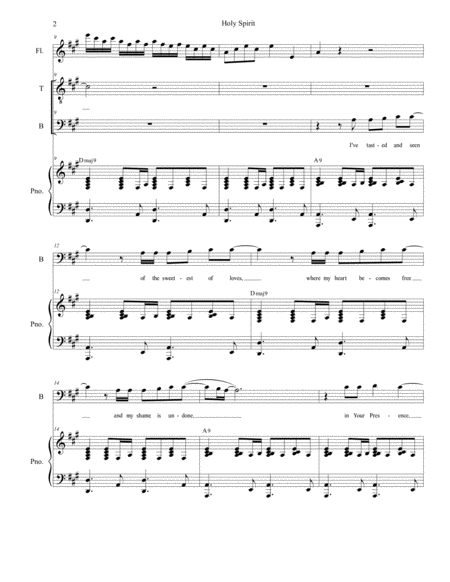 Holy Spirit For 2 Part Choir Tb Page 2