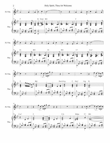 Holy Spirit Thou Art Welcome For Flute Or Violin Solo And Piano Page 2