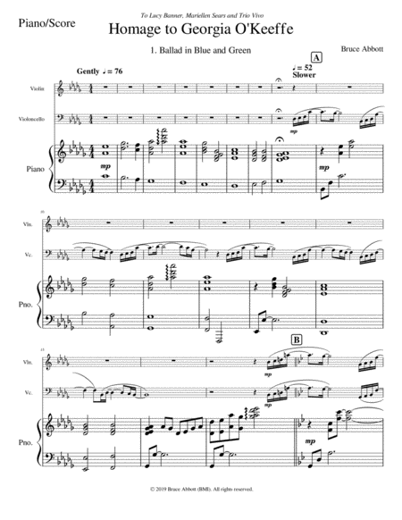 Homage To Georgia O Keeffe Arr For Violin Cello Piano Page 2