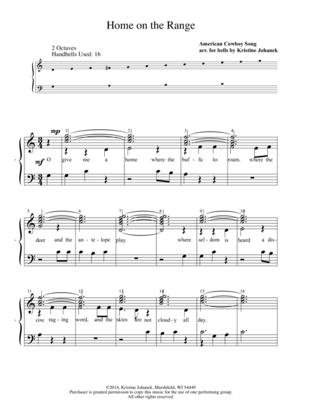 Home On The Range 2 Octave Handbells Tone Chimes Or Hand Chimes Page 2