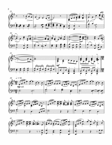 Home We Will Go Solo Piano Page 2