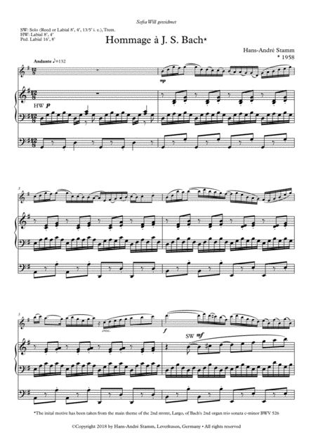 Hommage A Js Bach For Flute Organ Page 2