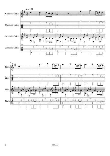 Honky Tonk Guitars Sheet Music Tab Page 2