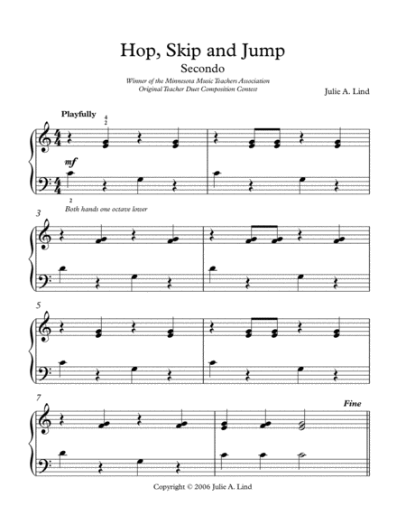 Hop Skip And Jump Piano Duet Page 2