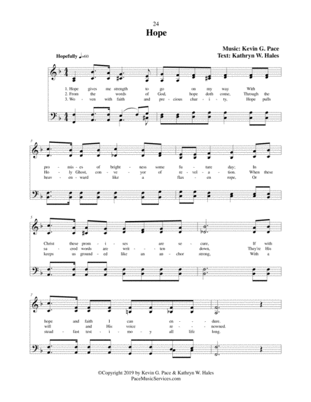 Hope An Original Hymn Page 2