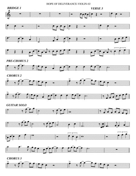 Hope Of Deliverance Violin Page 2