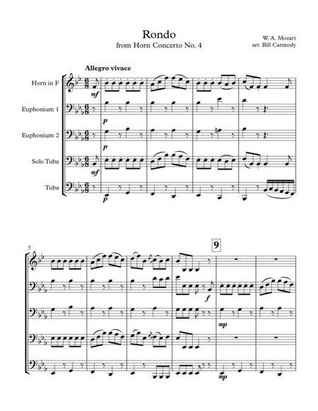 Horn Concerto No 4 Mvt 3 Page 2