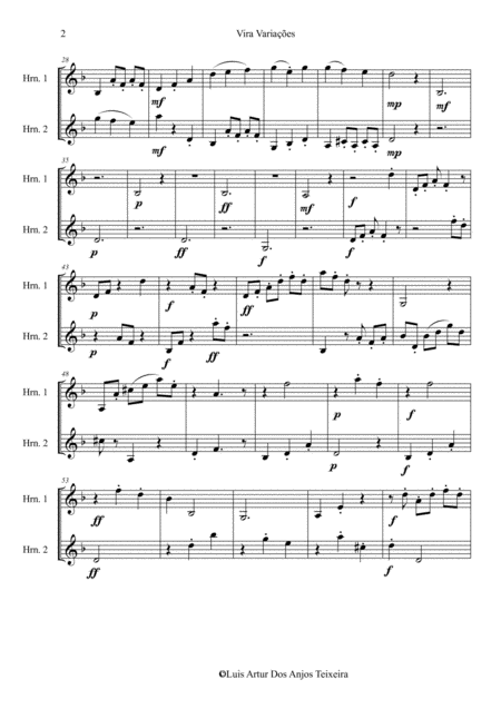 Horn Duet Vira Variaes Page 2