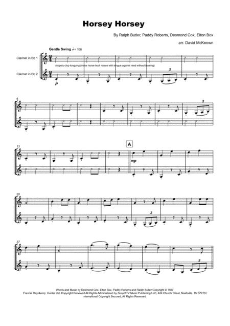 Horsey Horsey Nursery Rhyme For Clarinet Duet Page 2