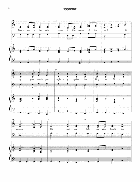 Hosanna Choir Version Includes Unlimited License To Copy Page 2