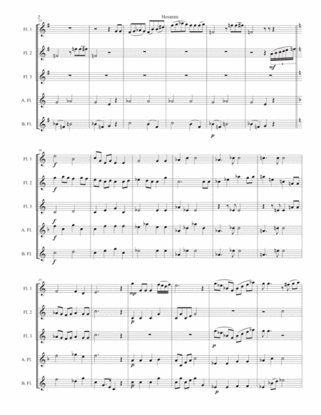 Hosanna For Flutes Page 2