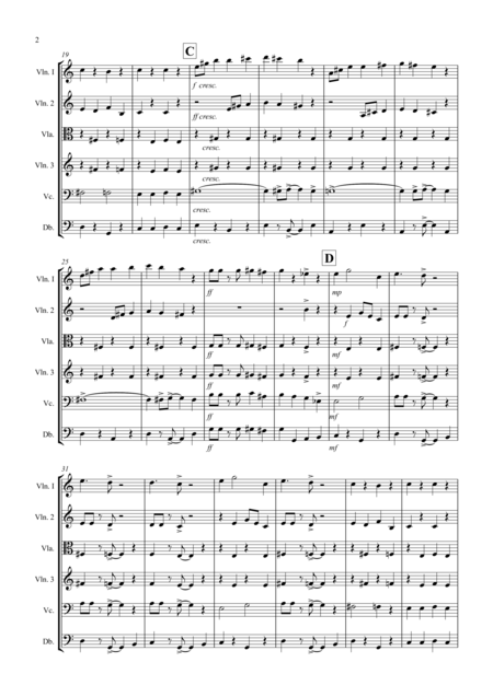 Hot Summer Rag For String Orchestra Page 2