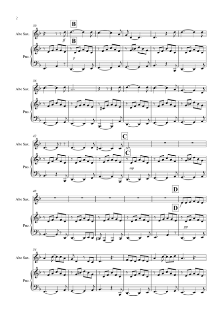House Of The Rising Sun For Alto Saxophone And Piano Page 2