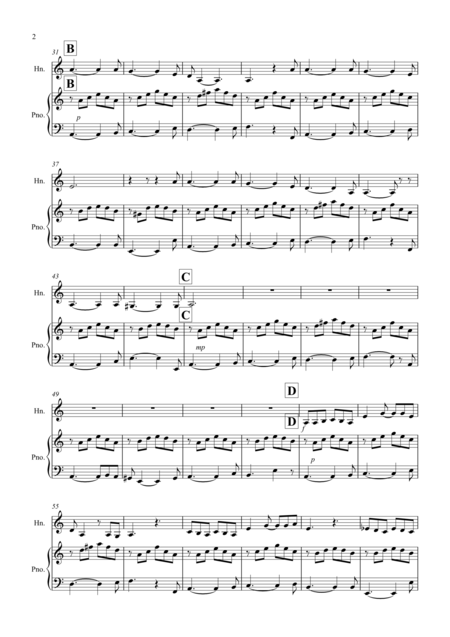 House Of The Rising Sun For French Horn And Piano Page 2