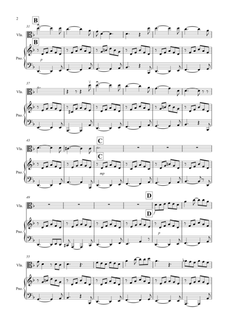 House Of The Rising Sun For Viola And Piano Page 2