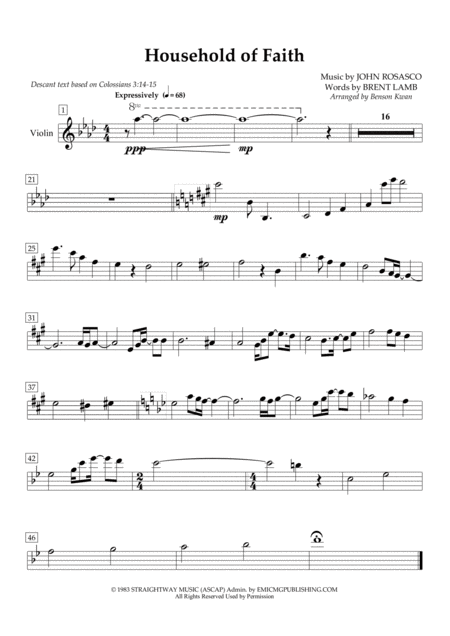 Household Of Faith Vocal Duet For Male Female Voice Soprano Descant With Choir In Final Chorus With Organ Piano With Basso Continuo Flute Violin And C Page 2