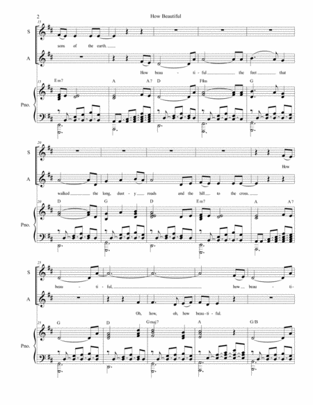 How Beautiful For 2 Part Choir Sa Page 2