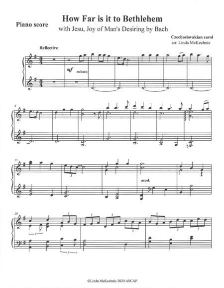 How Far Is It To Bethlehem Piano And String Quartet With Optional Vocal Solo Arranged By Linda Mckechnie Page 2