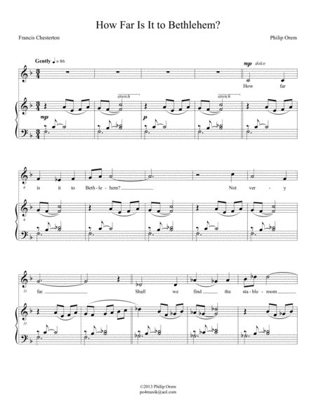 How Far Is It To Bethlehem Solo Version Page 2