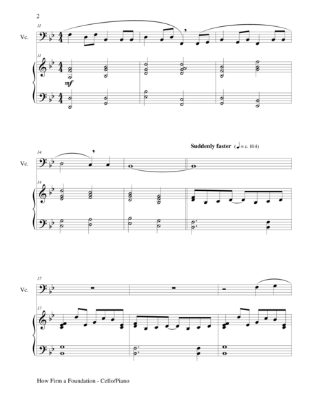 How Firm A Foundation Cello Piano And Cello Part Page 2