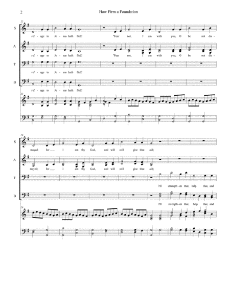 How Firm A Foundation For Satb Choir Page 2