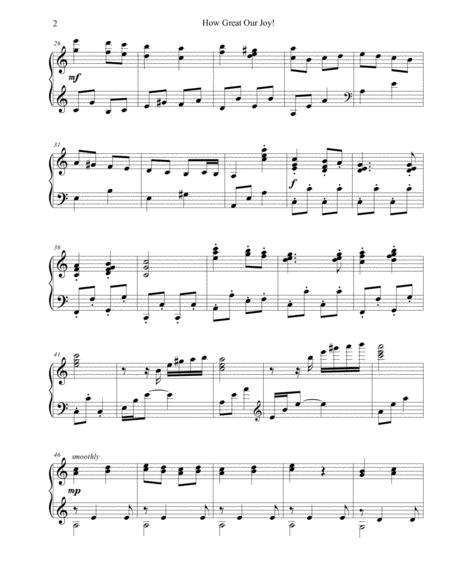 How Great Our Joy A Joyous Christmas Piano Solo Page 2