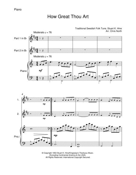 How Great Thou Art Brass Duet Page 2