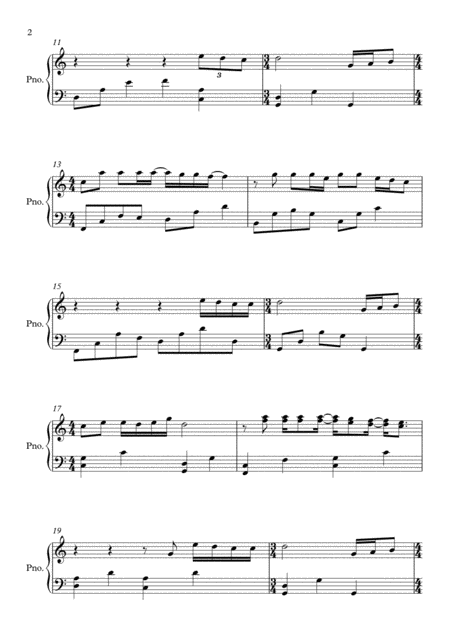 How Long Will I Love You By Ellie Goulding Piano Page 2