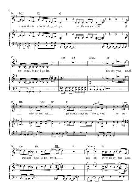 How Soon Is Now For Piano And Voice With Guitar Chords And Lyrics Page 2