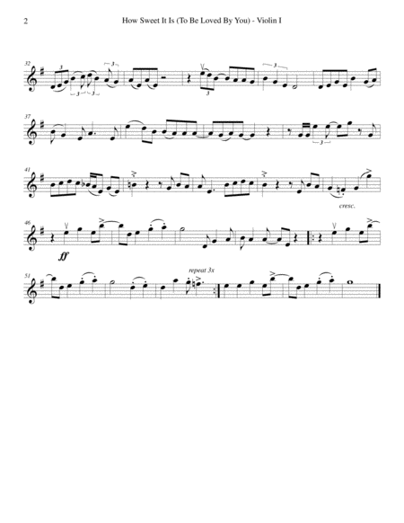 How Sweet It Is To Be Loved By You String Quartet Page 2