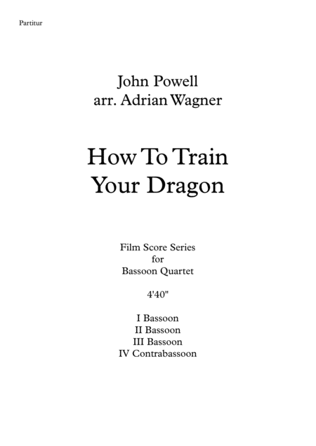How To Train Your Dragon John Powell Bassoon Quartet Arr Adrian Wagner Page 2