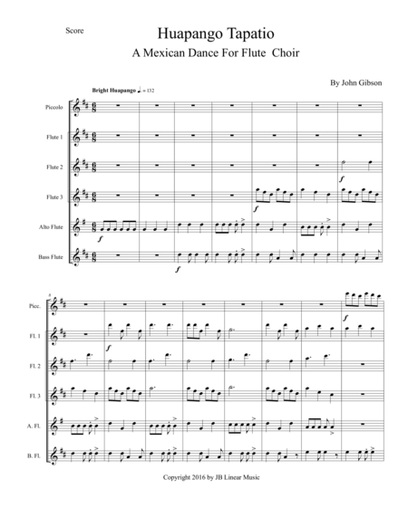Huapango Tapatio For Flute Choir Page 2