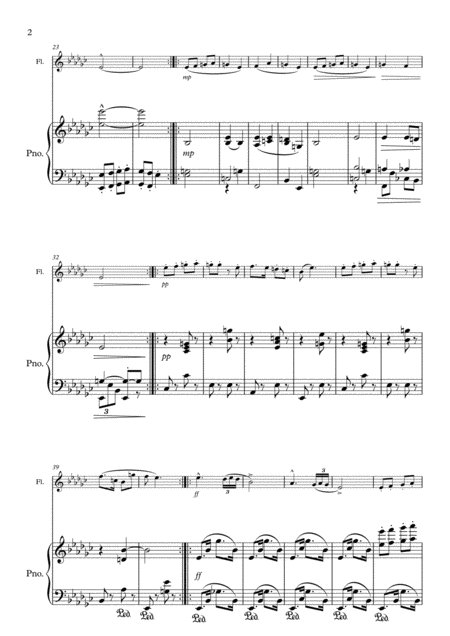 Humoresque No 1 A Dvorak Flute And Piano Page 2