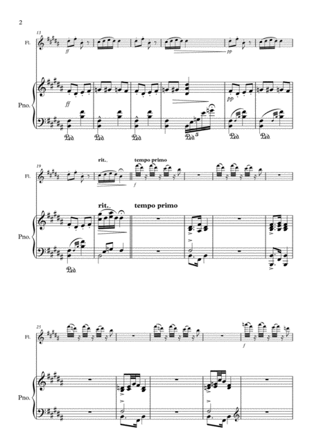 Humoresque No 2 A Dvorak Flute And Piano Page 2