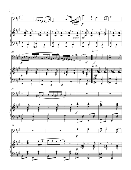 Hungarian Dance Bass C Instrument Solo Page 2