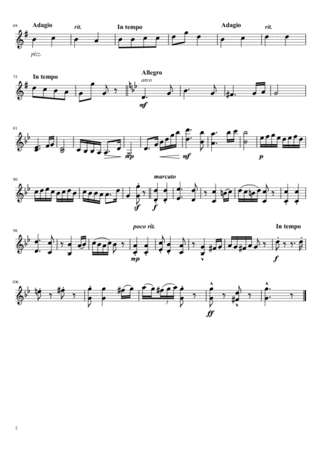 Hungarian Dance No 5 For Violin Cello Duet Page 2