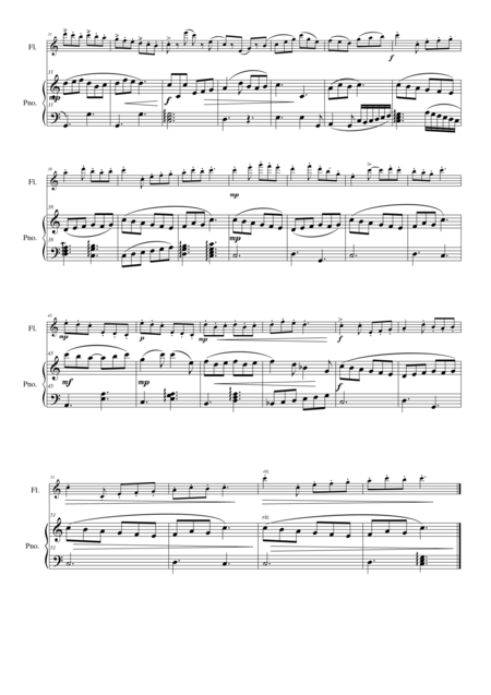 Hunting The Hare Flute And Piano Page 2