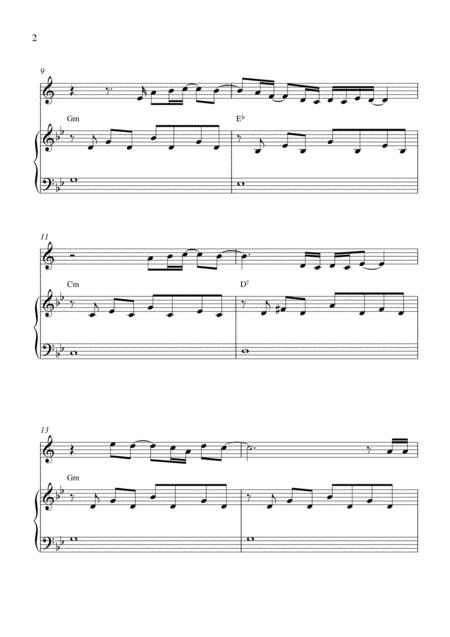 Hurt Bb Trumpet Solo And Piano Accompaniment With Chords Page 2