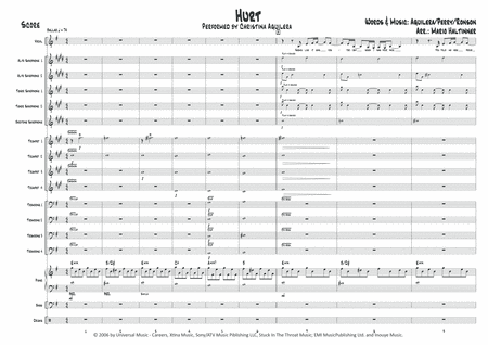 Hurt Christina Aguilera Jazz Ensemble W Vocals Score Only Page 2