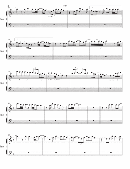 Hurt Piano Page 2