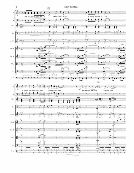 Hurt So Bad 4 Part Male Chorus With Small Orchestra Page 2